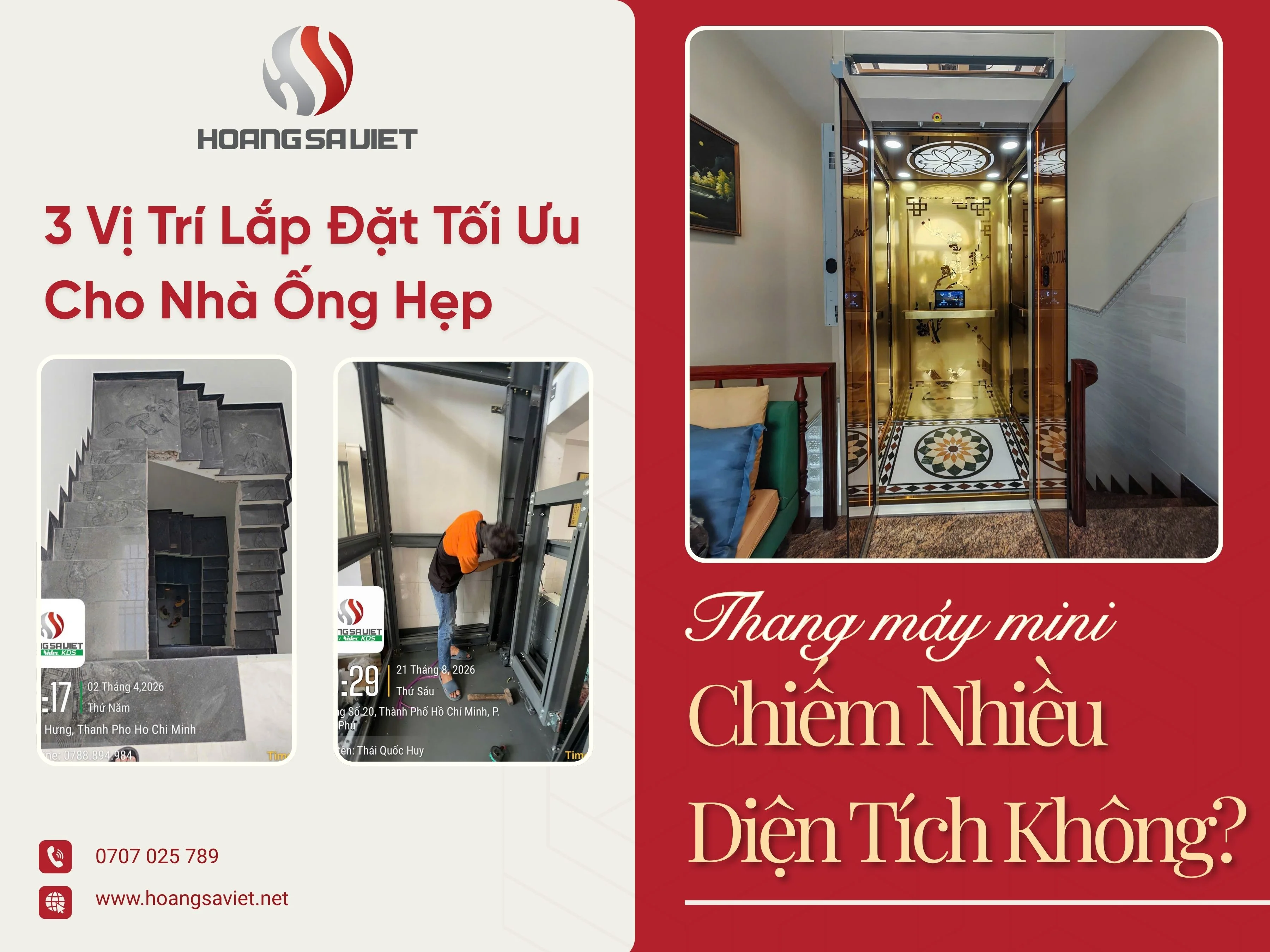 Thang Máy Mini Có Chiếm Nhiều Diện Tích Nhà Ở Không? 