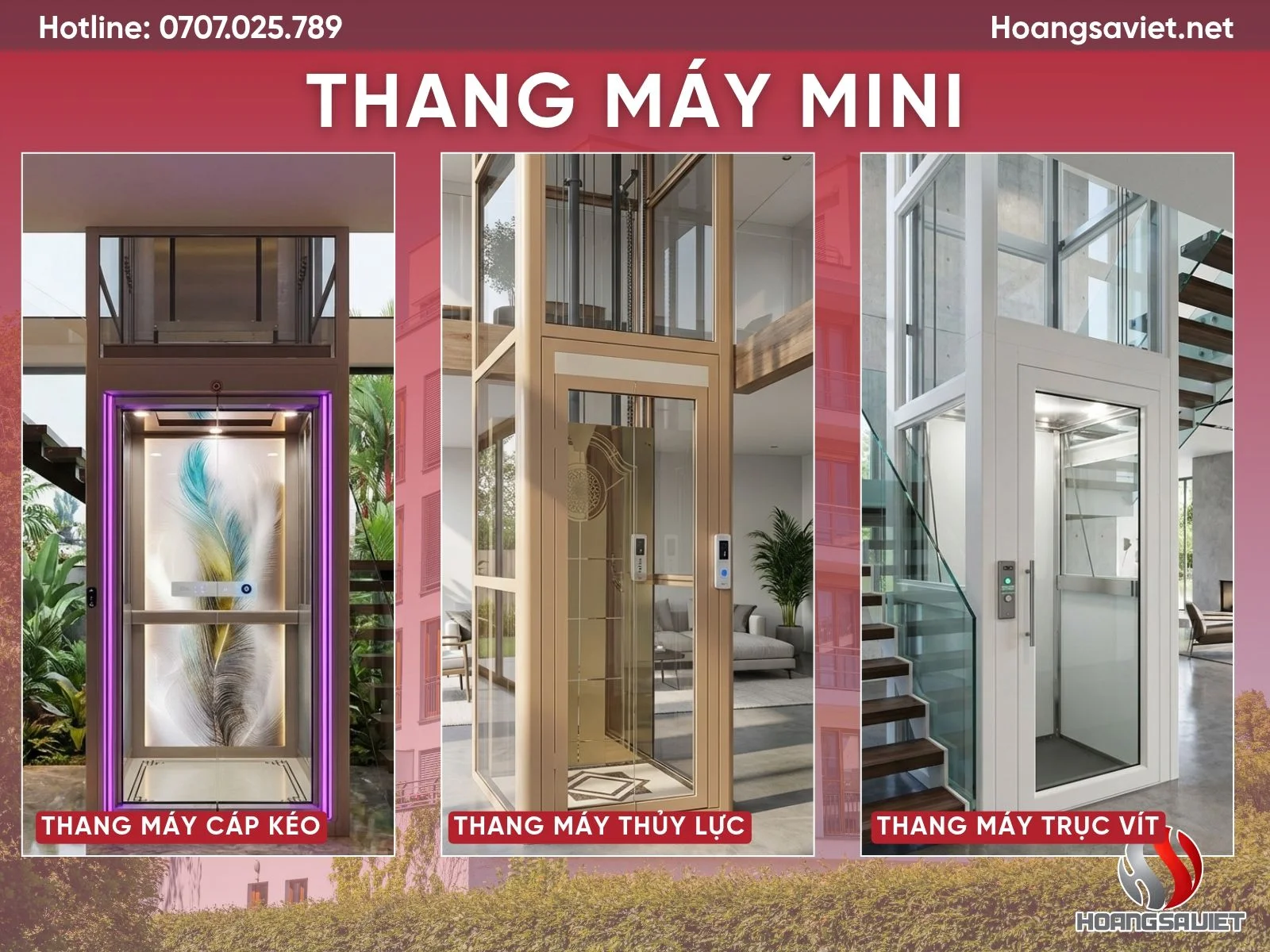 Các loại động cơ của thang máy mini