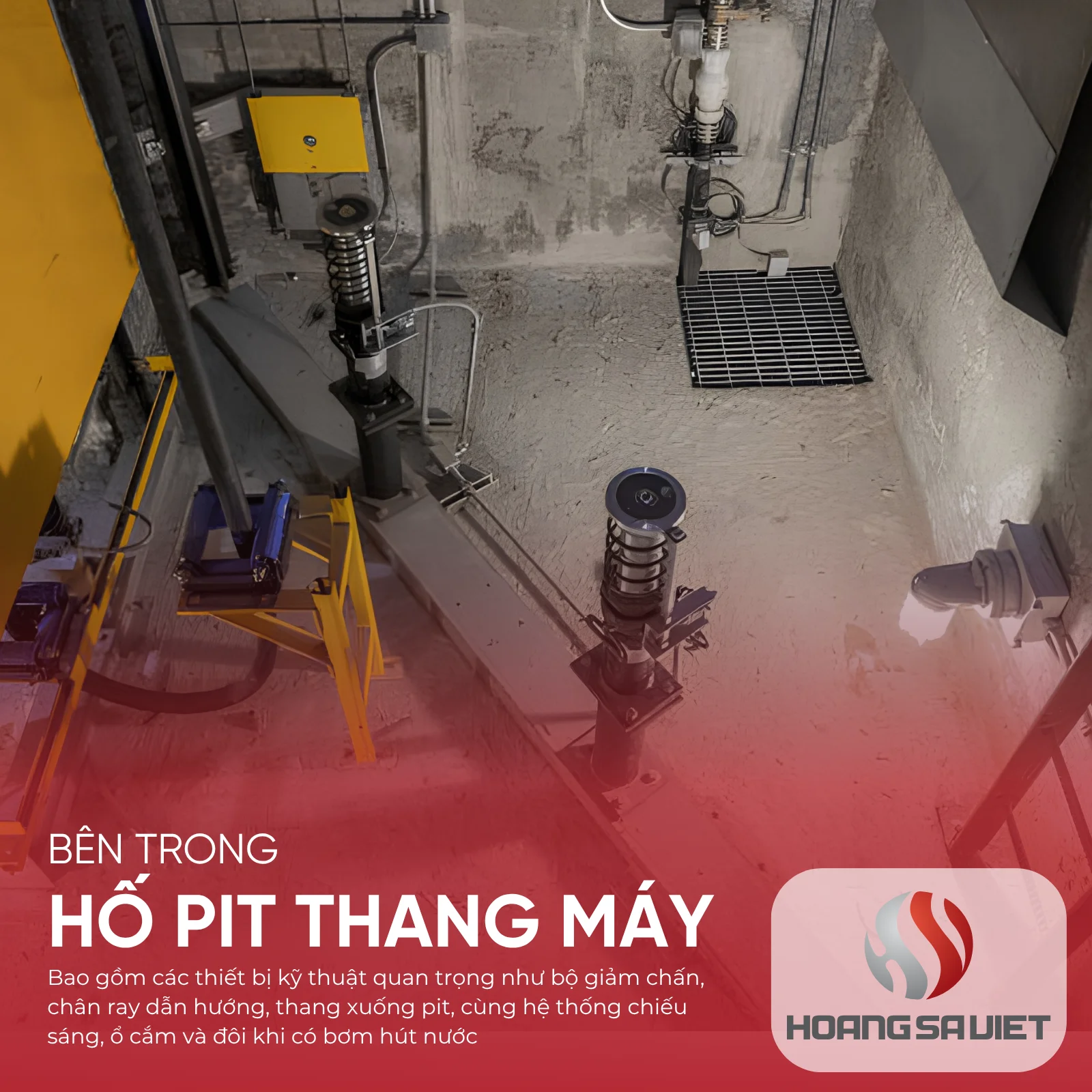 Các Bộ Phận Bên Trong Hố Pit Thang Máy 