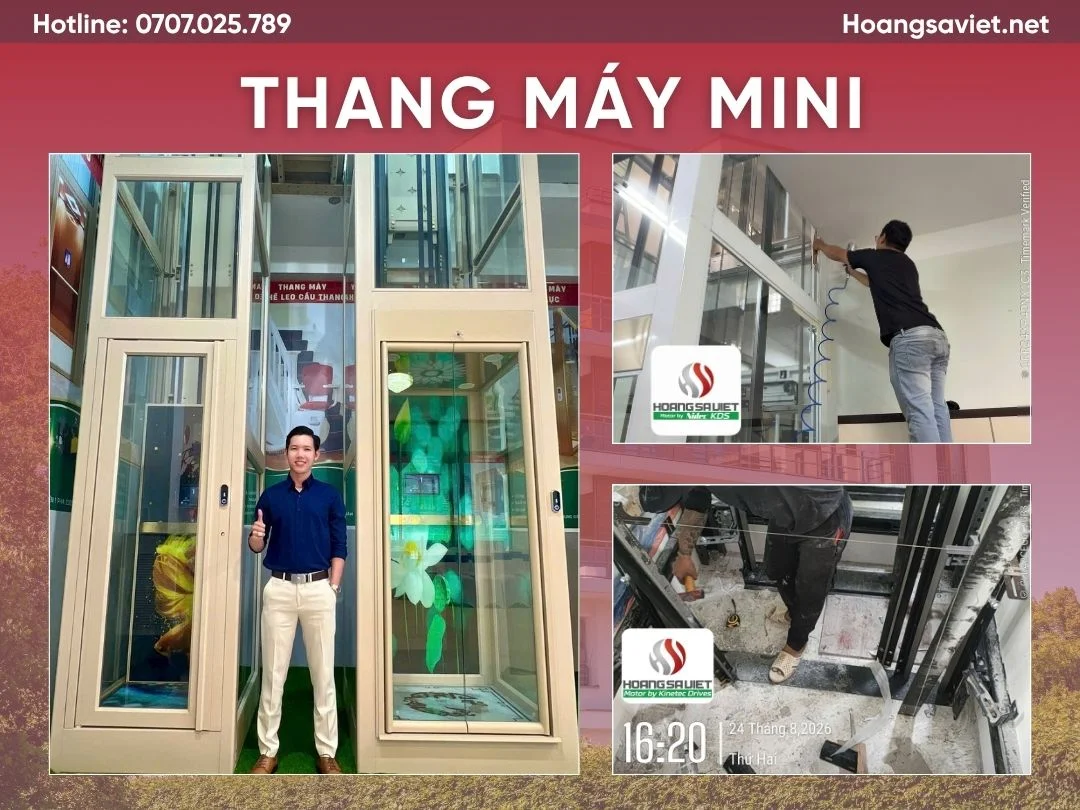 Thang Máy Mini Khung Thép