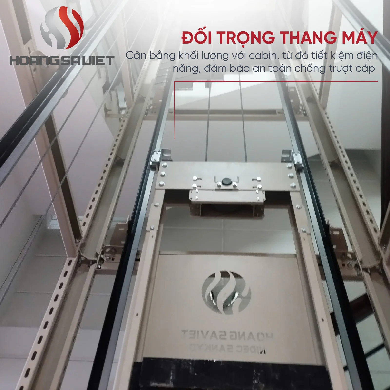 Đối Trọng Phụ Thuộc Vào Tải Trọng Thang Máy 