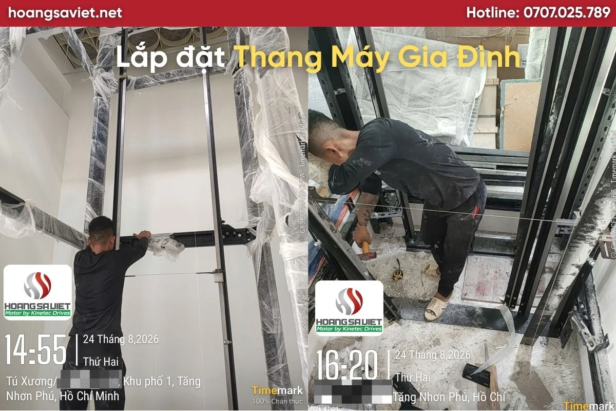 Kỹ thuật lắp đặt thang máy tại công trình