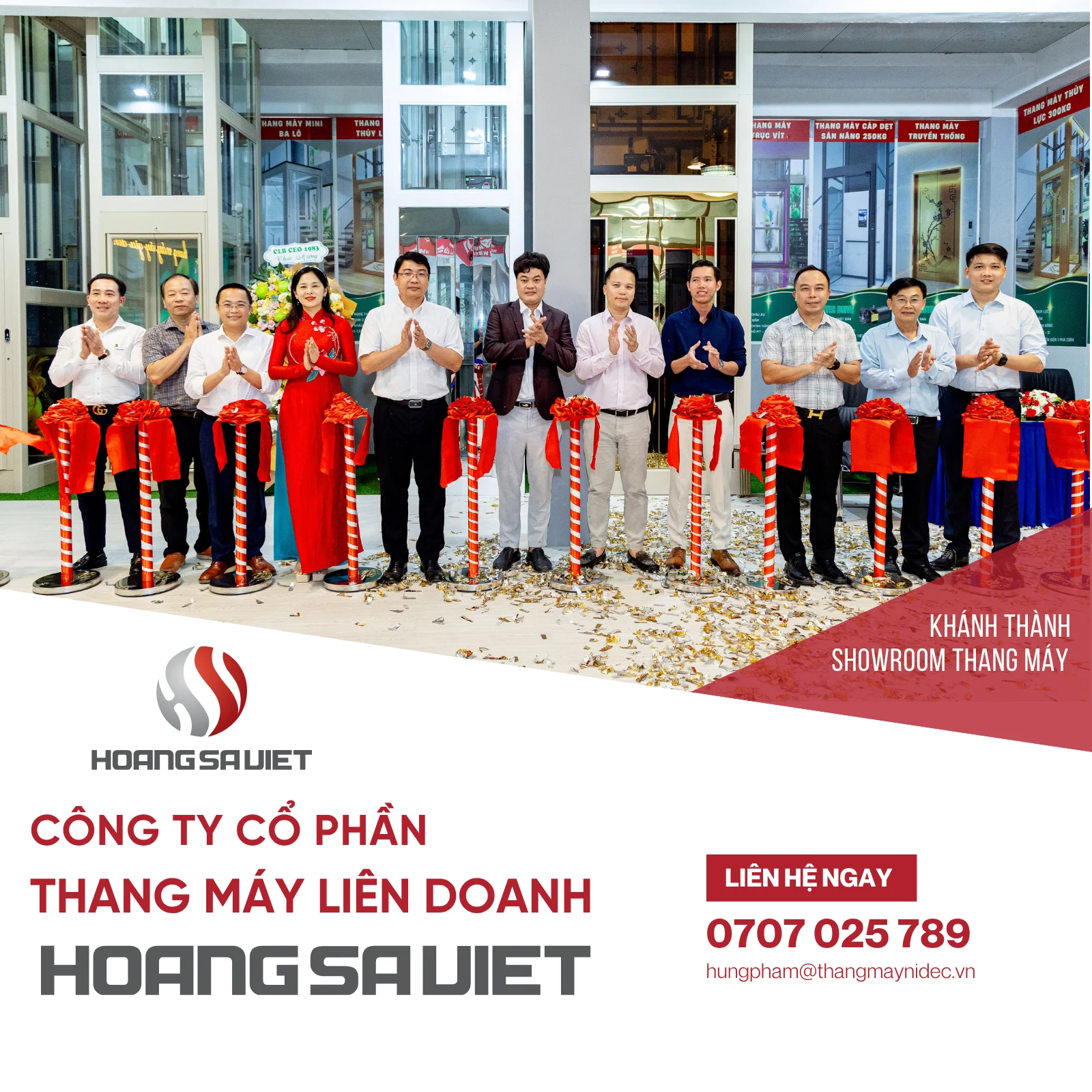 Công Ty Cổ Phần Thang Máy Liên Doanh Hoàng Sa Việt Khánh Thành Showroom 