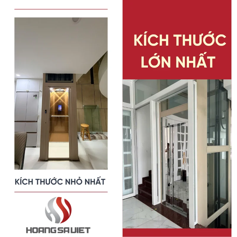 Kích Thước Thang Máy Gia Đình 200kg Tiêu Chuẩn