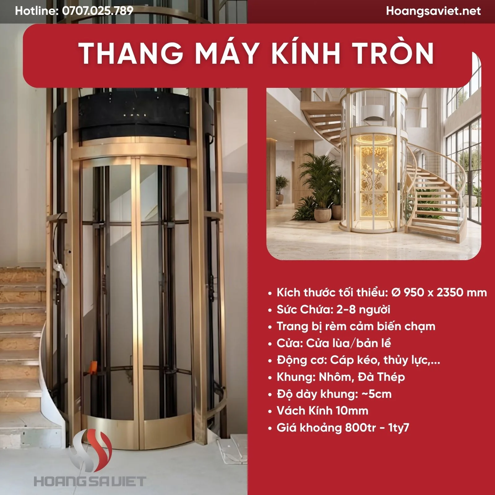 Thang Máy Kính Tròn