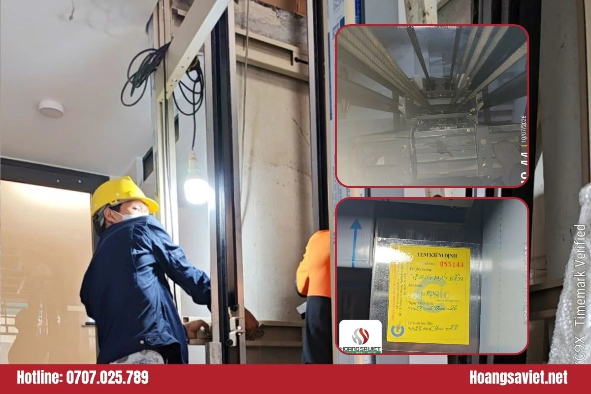 Lắp đặt thang máy Tân Phú - nhà anh Hà Lắp đặt thang máy Tân Phú - nhà anh Hà