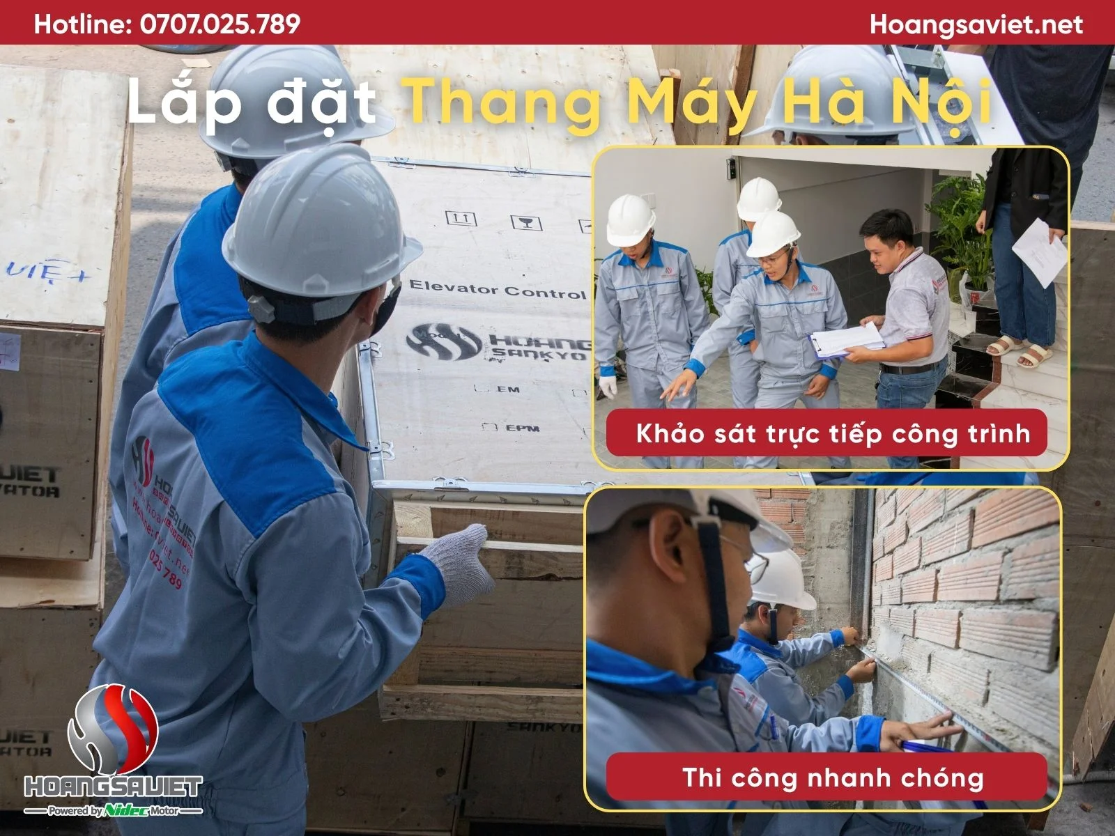 HoangSaViet lắp đặt thang máy Hà Nội