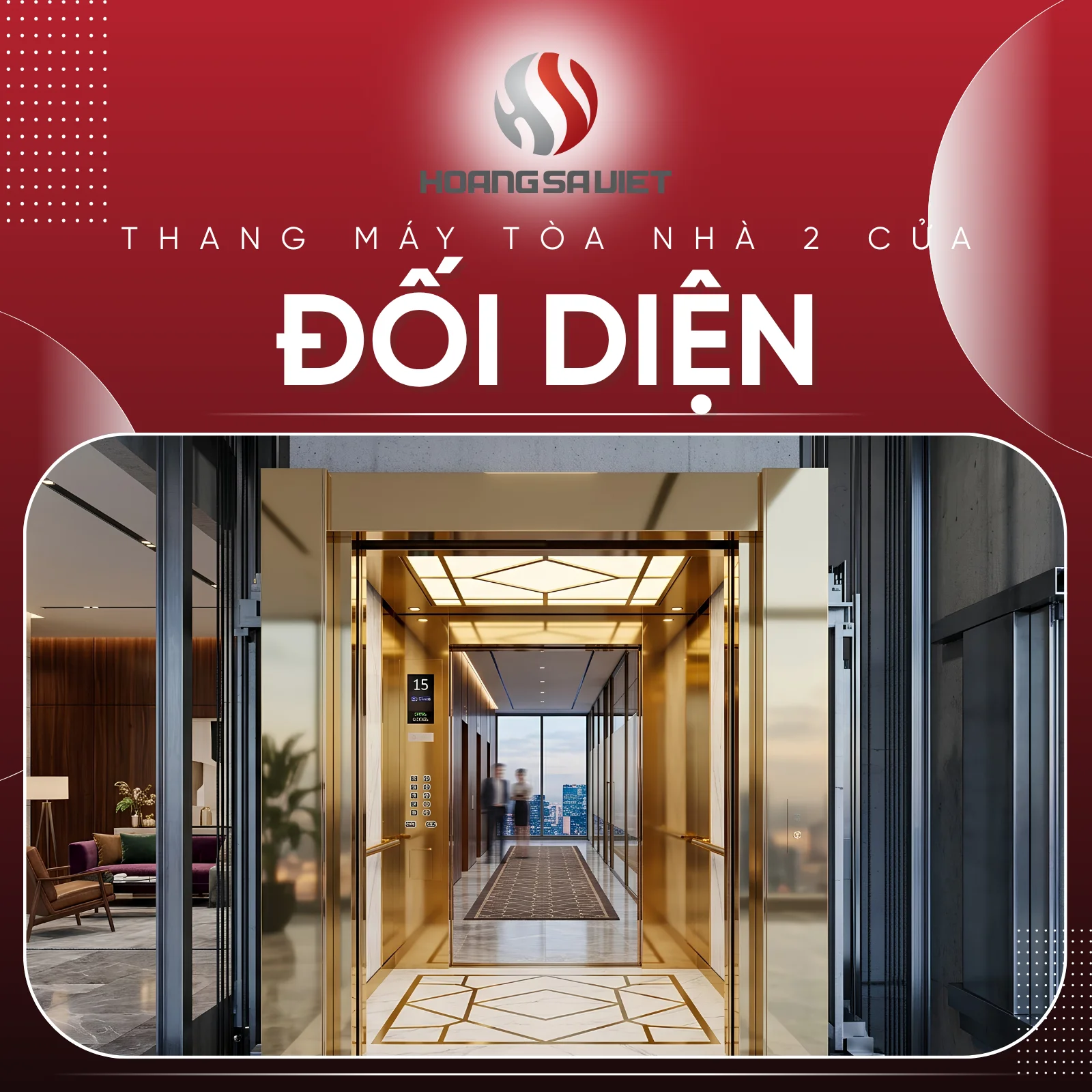 Thang Máy Tòa Nhà Hai Cửa Đối Diện