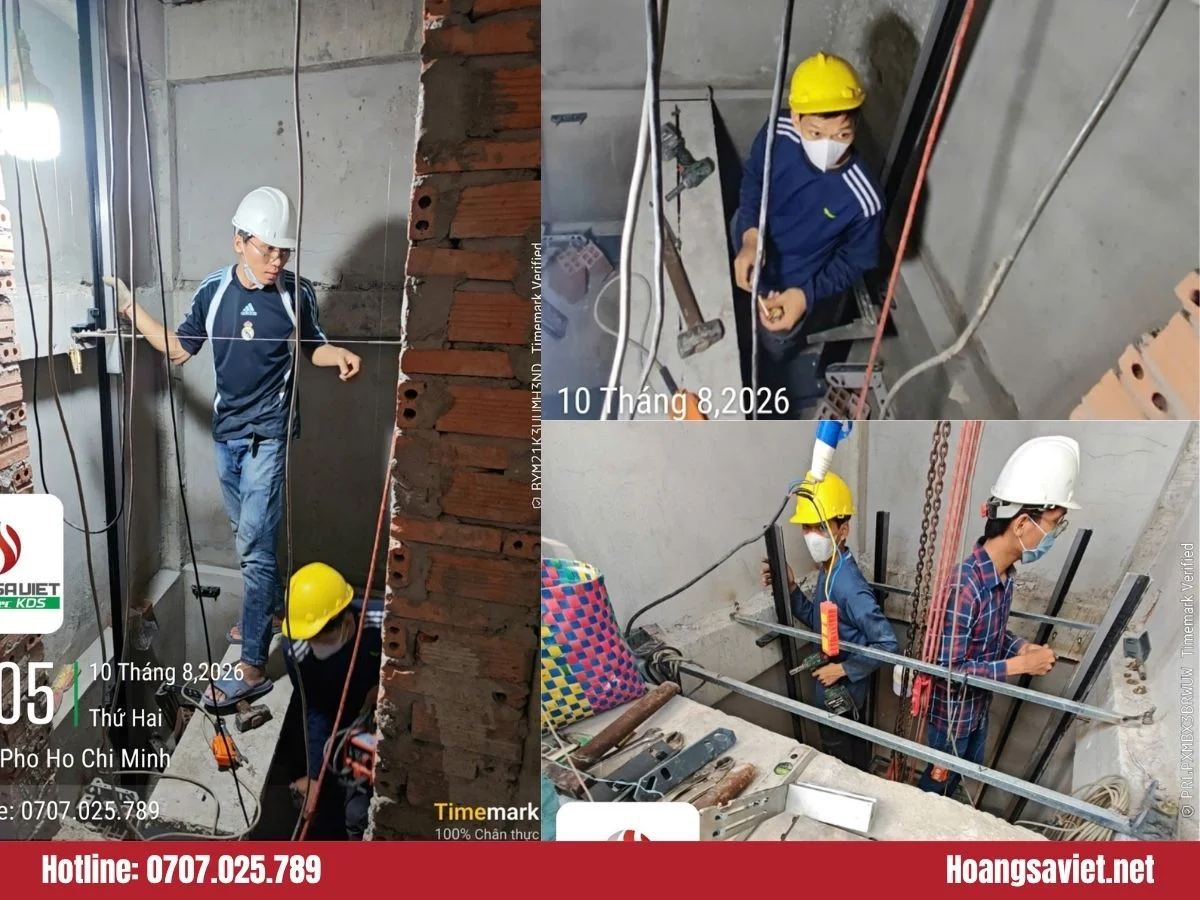 Lắp đặt thang máy gia đình tại HoangSaViet
