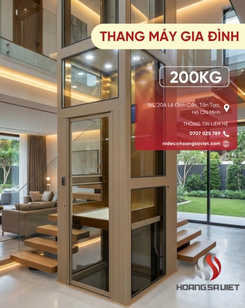 Thang Máy Gia Đình 200Kg