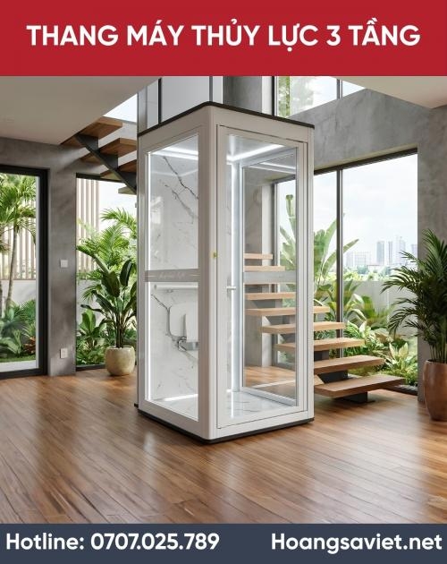 Thang Máy Thủy Lực 3 Tầng