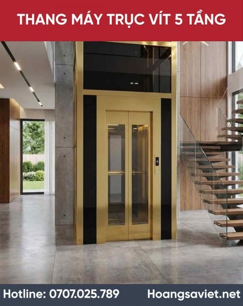 Thang Máy Trục Vít 5 Tầng