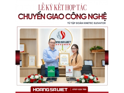 Hoàng Sa Việt Nhận Chuyển Giao Công Nghệ Thang Máy Mini Không Hố Pit Từ Kinetec Elevator