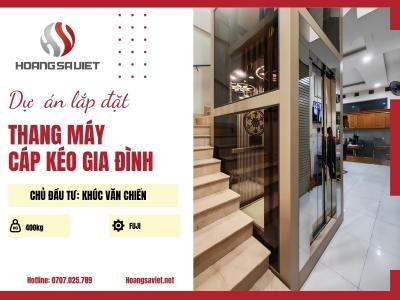 Hcm | Dự Án Lắp Đặt Thang Máy Cáp Kéo - Nhà Khách Hàng Khúc Văn Chiến