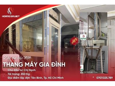 Tp. Hcm | Dự Án Lắp Đặt Thang Máy Cáp Kéo - Chị Hạnh Tân Bình