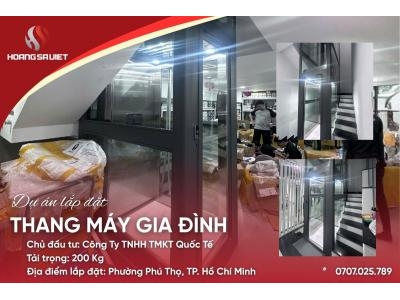 Dự Án Thang Máy Mini Cho Nhà Cải Tạo Tại Tp.hcm Cho Công Ty Tnhh Thương Mại Kỹ Thuật Quốc Tế