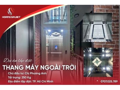 Dự Án Thang Máy Mini Ngoài Trời Tại Tp.hcm - Chị Phương Anh
