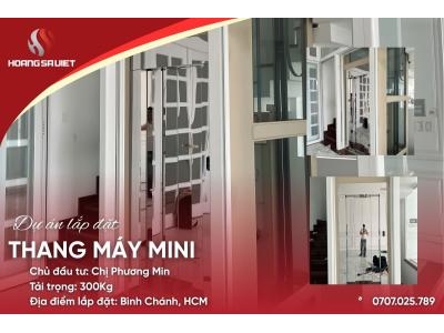 Tp. Hcm | Dự Án Lắp Đặt Thang Máy Cáp Kéo Mini - Nhà Chị Min