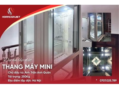 Hà Nội | Dự Án Lắp Đặt Thang Máy Cáp Kéo Mini - Nhà Anh Quân