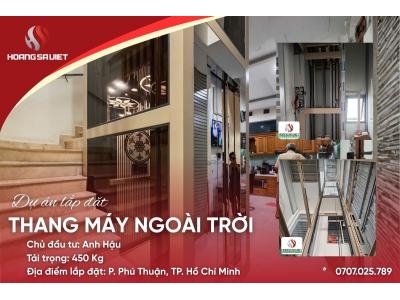Hồ Chí Minh | Dự Án Thang Máy Cáp Kéo 450Kg Tại Quận 7 - Anh Hậu