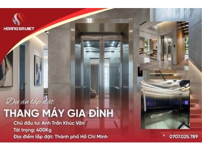 Hcm | Dự Án Lắp Đặt Thang Máy Cáp Kéo - Nhà Khách Hàng Khúc Văn Chiến