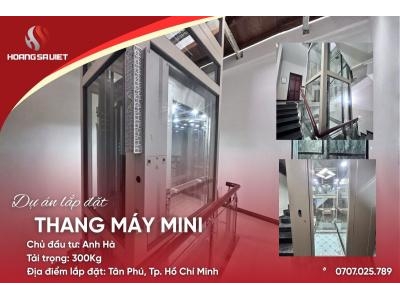 Tp. Hcm | Dự Án Lắp Đặt Thang Máy Cáp Kéo Mini - Anh Hà Tân Phú