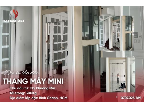 Tp. Hcm | Dự Án Lắp Đặt Thang Máy Cáp Kéo Mini - Nhà Chị Min