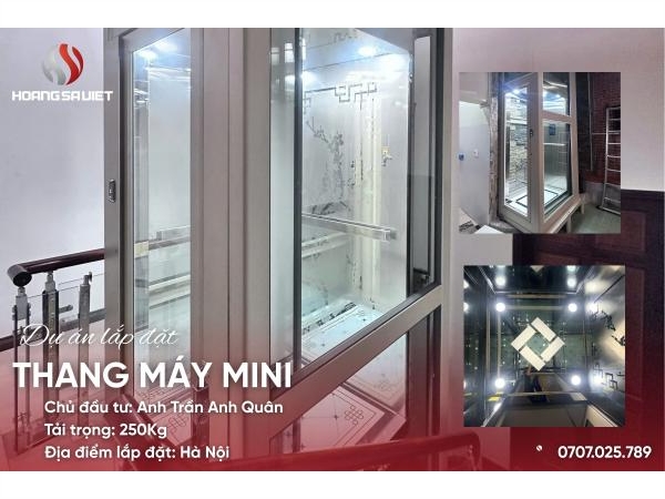 Hà Nội | Dự Án Lắp Đặt Thang Máy Cáp Kéo Mini - Nhà Anh Quân