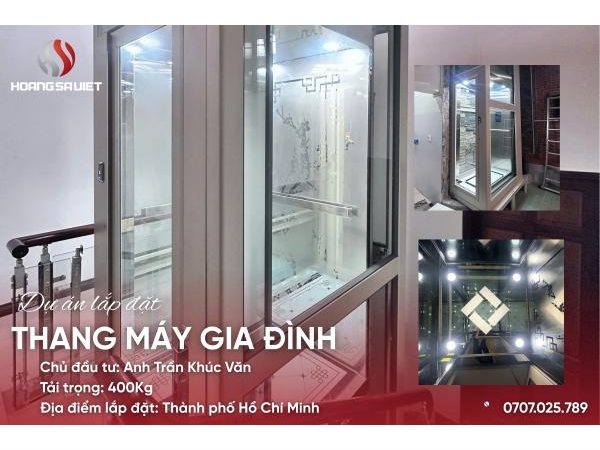 Hcm | Dự Án Lắp Đặt Thang Máy Cáp Kéo - Nhà Khách Hàng Khúc Văn Chiến
