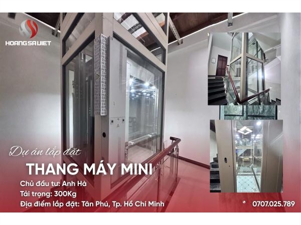 Tp. Hcm | Dự Án Lắp Đặt Thang Máy Cáp Kéo Mini - Anh Hà Tân Phú