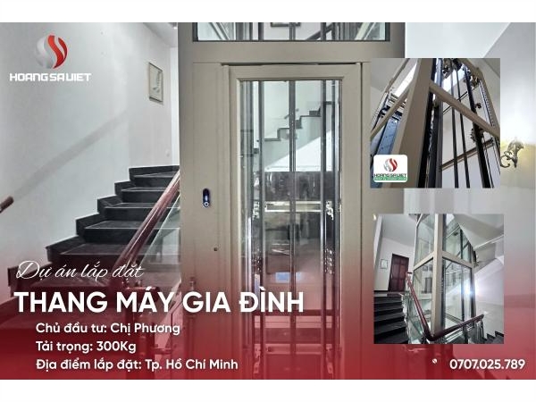 Dự Án Thang Máy Mini Nhà Cải Tạo Tại Tp.hcm - Chị Phương