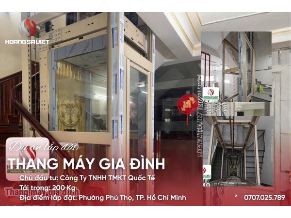 Tp. Hcm | Dự Án Lắp Đặt Thang Máy Cáp Kéo - Chị Hạnh Tân Bình