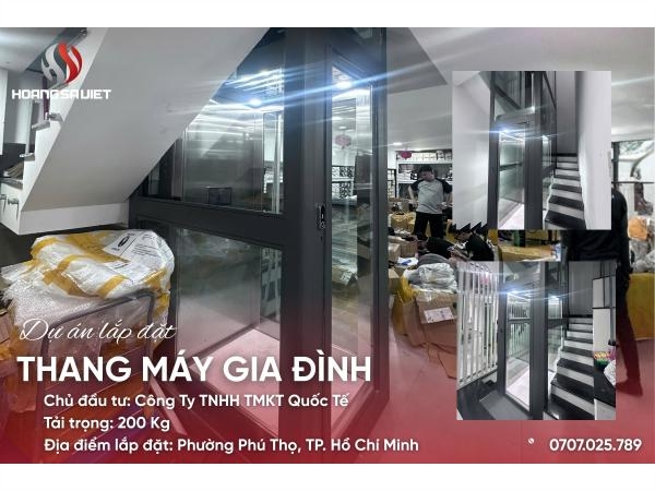 Dự Án Thang Máy Mini Cho Nhà Cải Tạo Tại Tp.hcm Cho Công Ty Tnhh Thương Mại Kỹ Thuật Quốc Tế