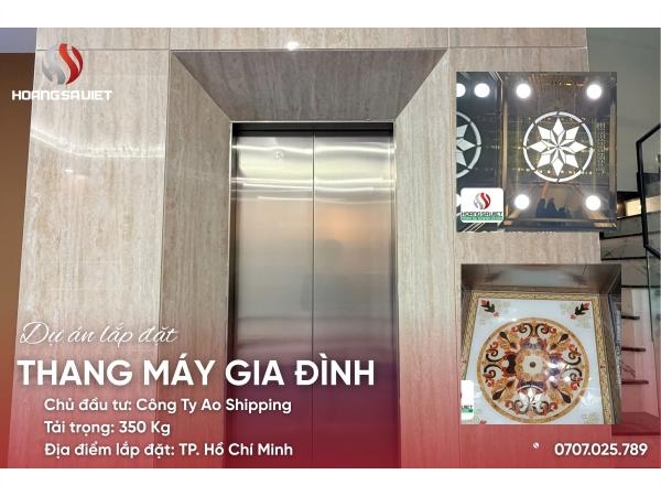 Hoàn Thiện Thang Máy 350Kg Tại Tp.hcm - Công Ty Ao Shipping