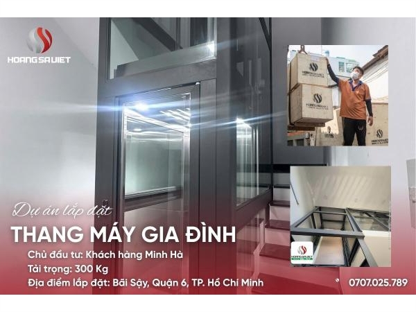 Tp. Hcm | Dự Án Lắp Đặt Thang Máy Cáp Kéo - Khách Hàng Minh Hà, Quận 6
