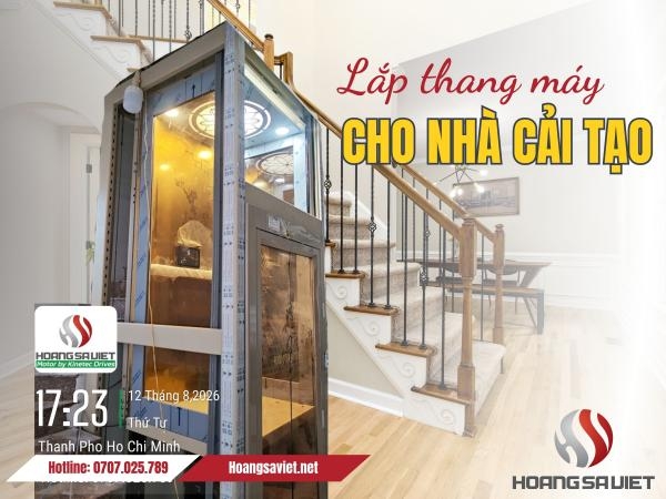 Giải Pháp Thang Máy Cho Nhà Cải Tạo