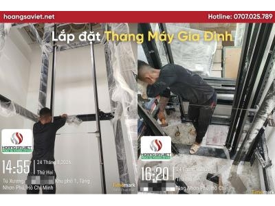 Thợ thi công thang máy